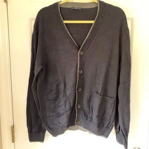 GAP Large Cotton Cardigan in dark blue